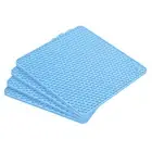 Silicone Trivet Mats 4pcs, Hot Pads Pot Holder for Countertop-Sky Blue