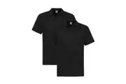 2 Pack Mens Cotton Blank Plain Jersey Golf Polo Collared T Shirt Tee Tops Bulk