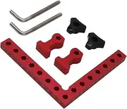 [fannay] 90 Degree Positioning Squares, Aluminum Alloy Resistant Precise Scales Woodworking Fixed Corner Clamp for Furniture Cabinets (Type 4)