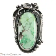 Navajo Native American Carico Lake Turquoise Ring Size 6 by Juan SKU226281