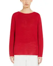 Max Mara Giolino Flax Linen Crewneck Sweater