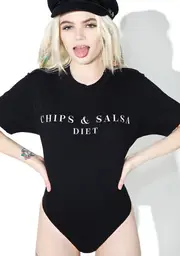 [Wildfox Couture] Chips & Salsa Legend Bodysuit