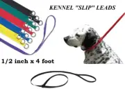 12 pc LOT DOG NYLON Grooming Quick Fit Adjustable KENNEL LEADS SLIP LEAD LEASH