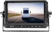 Elinz 7" AHD Monitor Wired 4PIN 3 Channel HD Video Inputs Single View 12V 24V 1024 * 600, Dashboard Mount