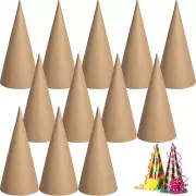 12PCS Thick Christmas Paper Mache Cones, 5.9'' X 2.8'' Thick Cardboard Craft Con