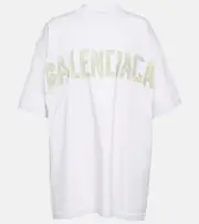 [Balenciaga] Balenciaga Tape Type cotton jersey T-shirt AU 8 white