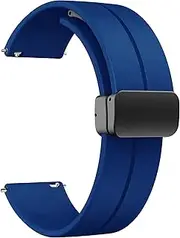 ONE ECHELON Quick Release Watch Band Compatible With Mobvoi Ticwatch Pro Silicone Band, Adjustable Clasp Replacement Strap