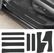 Bilisin Car Door Sill Protector Compatible with Toyota RAV4 2019-2024 Nappa Leather Auto Door Threshold Entry Guard Scratch Protector Fit for RAV4 Vehicle Decoration Accessories