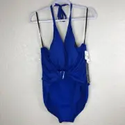 Magicsuit Women Angelina Belted One Piece Swimsuit Size 16 Cobalt Blue