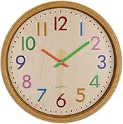 Srrrwunti 12INCH Silent Non-Ticking Quartz Kid Wall Clock Home Office Decorative Indoor