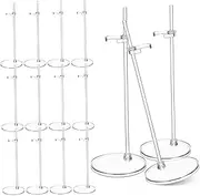 GARIOUANS 15pcs Clear Doll Display Stands Adjustable and Versatile Holder for Dolls Action Figures and Collectibles for Desktop Display and Collection Showcase
