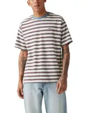 [Levi's] Red Tab Vintage T-shirt in Break Stripe Porridge Heather