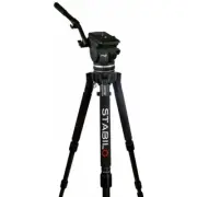 New Cartoni Focus 18 Fluid Head with Stabilo Tripod (100mm), MFR #KF18-3CS