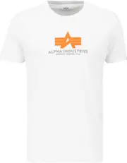 Alpha Industries Basic Rubber T-Shirt, white, Size M for Men