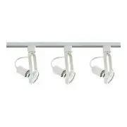 Quorum Off White 3 Light Gimbal Ring Heads Track Kit Orig $117