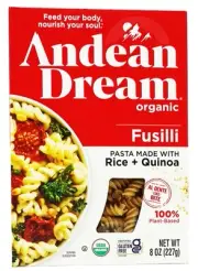 Organic Quinoa Fusilli Pasta 8 Ounce -- [Pack of 5]