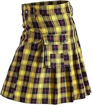 Tartan Utility Kilts for Men Scotland Traditional Kilt Available in Various Scottish Tartans Gothic Pleated Skirts