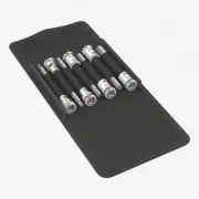Wera 003180 8740 B 3/8" Drive Zyklop Hex-Plus Bit Socket Set with Holding Functi