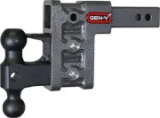 Gen-Y Mega Duty 2" Shank 5" Drop 2K TW 16K Hitch w/Dual-Ball/Pintle Lock