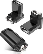 RUXELY Garmin Watch Charger Cable Adapter 3Pack,USB Type C Charging Cord for Fenix 8 7 6 5 7X 6X 5X Pro Solar,Vivoactive 5 4 4S,Forerunner 945 935 45 245 235 165,Instinct,Venu 3,Quatix 6,Epix,Swim 2