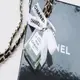 [二手] Chanel vintage香奈兒復古經典金黑穿皮鏈可愛19號香水瓶項鍊