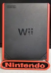 Wii Mini Vintage Game Console Display Stand with Nintendo Logo 3D Printed