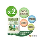 【赫而司】FASLIM-EGCG二代茶多酚膠囊2罐(共180顆;兒茶素EGCG益多酚+甲殼素+決明子+荷葉粉四合一纖美精華)