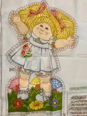 Vintage Cabbage Patch Kids Open Arms Doll Pillow Fabric Panel