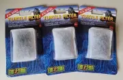 EXO TERRA FX 200 TURTLE FILTER DUAL CARBON PADS - 2 PACK x 3 - 6 PADS