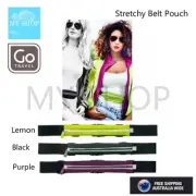 Go Travel Outdoors Stretch Belt Pouch -Expands to hold Phones, Keys, Wallets & O