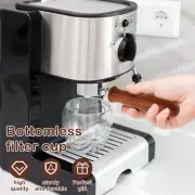 Coffee Bottomless Portafilter Set with Filter Basket and Round Strainer ❀