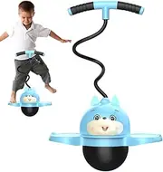 Trick Ball - Jumping Toy Bouncing Ball with Handle | Trick Board, Portable Bouncing Fun for Adult Children, Kids Boys Girls, Indoor & Outdoor Play
