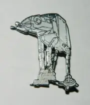 Classic Star Wars Imperial AT-AT Figure Cloisonne Metal Pin 1993 NEW UNUSED