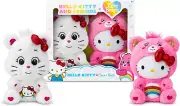 Care Bears Hello Kitty Loves Cheer Bear 10" Collectible Plush 2 Pack Huggable