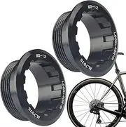 Cassette Lockring, Locking Cover Freewheel, Set Of 2 Lock Covers For Flywheel, 12 Speed Anti Slip Lockring, Aluminum Alloy Flywheel Lockring, Flywheel Lockring For Bikes, Anti Slip Flywheel Lock Cover