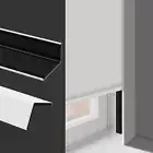 LUCKUP 100% Blackout PVC Light Blockers for Roller Blinds Window Shades, White