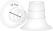 Maymom 19mm Flange Insert Compatible with Elvie Single/Double Electric, Elvie Stride Cup (24mm), Compatible with Medela PersonalFit Flex Shield, Not Original Elvie Replacement Pump Parts