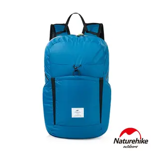 Naturehike 22L云雁輕量防水摺疊後背包 攻頂包 藍色 A017-B