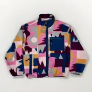 Patagonia Synchilla Full Zip Jacket Size Small Womens Frontera Marble Pink Blue