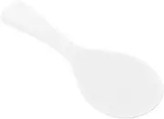 GREENADSCAPE Silicone Rice Spoon Non Stick Vertical Kitchen Scoop Heat Resistant Practical Household Meal Spoon for Cooking Rice White Color and Mashed Potatoes