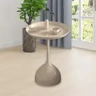 End Table Iron Drink Cocktail Table for Cabin Bedroom Living Room Corner