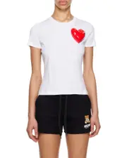 Plain knitted T-shirt IT36 White
