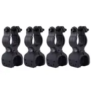 4 Pcs Rechargeable Torch 360 Rotating Flashlight Car Clip Bike Mount Bracket