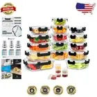 Versatile 42pcs Glass Meal Prep Containers Set - Microwave & Dishwasher Safe