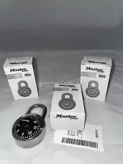 Brand New Master Lock Combination Padlock, Lot Of 3
