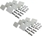 2 Set of Z Brackets Solar Panel Mounting Kits Sets For RV Boat Car Truck Caravan Home Mounted Off Grid Roof (total 8 Units)