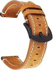 [TIOYW] Genuine Leather Handmade Watchband Strap for Garmin Venu SQ/Venu 2 2S Vintage Watch Band for Garmin Venu 2 Plus 18mm 20mm correa