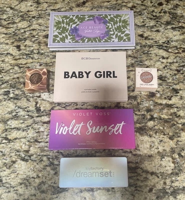 6 piece Lot Mixed Brand Eye Shadow Lot ColourPop /Baby Girl