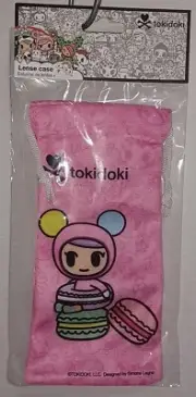 Tokidoki macarons pastry Drawstring pouch eyeglass case bag Kawaii pink new