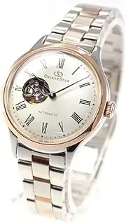 [ORIENT STAR] RK-ND0001S Automatic Watch, Classic Semi-Skeleton Mechanical Watch, Made in Japan, Open Heart RK-ND0001S, White and Silver, Dial Color - Cream, Mechanical Automatic Watch (Hand Winding